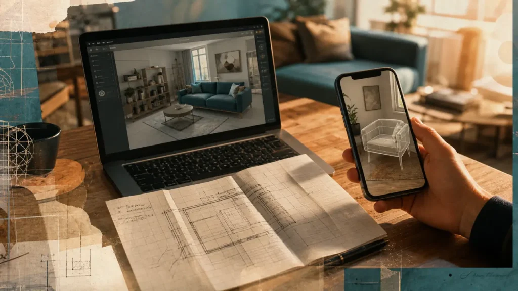 Application décoration intérieure gratuit : 2D 3D AR pour visualiser votre déco