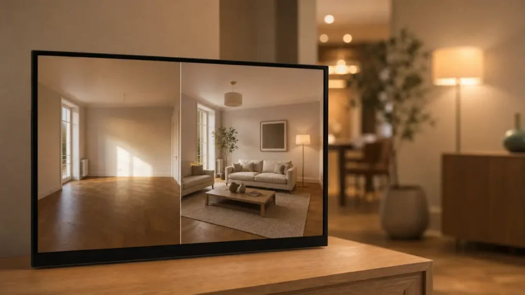 Home staging virtuel : vendre 3 à 5 fois plus vite sans meubler réellement