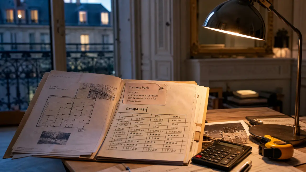 Acheter appartement avec travaux Paris : dossier et budget travaux