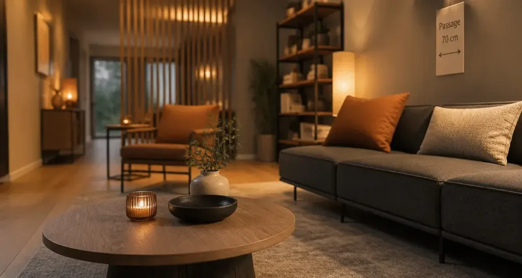 Aménager un salon rectangulaire : 70 cm de passage et 5 stratégies pour briser l’effet tunnel