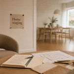 Apprendre home staging decoscope : appartement salon désencombré prêt