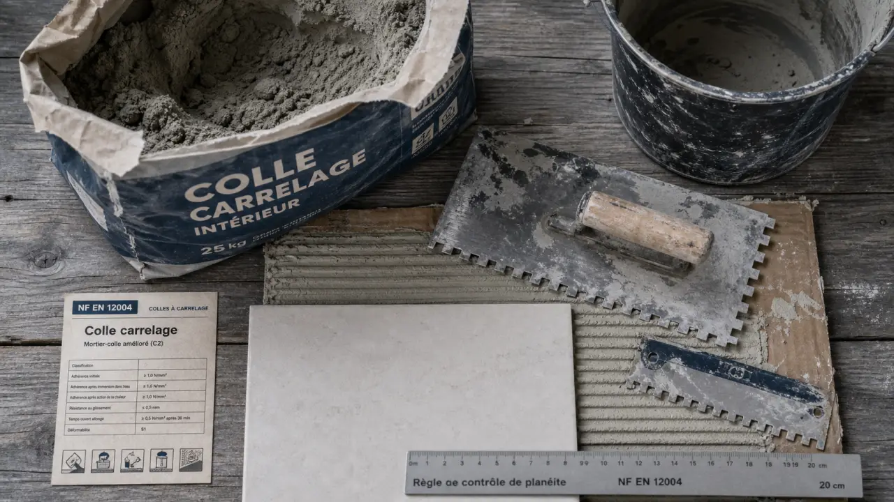Colle carrelage salle de bain pour étanchéité