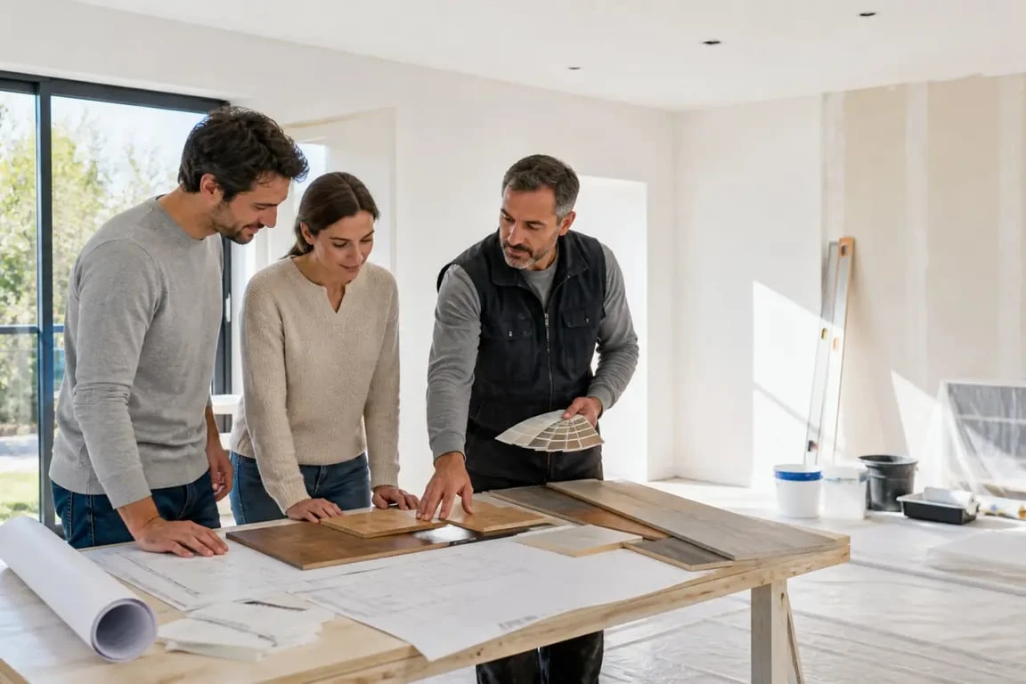 Rénovation intérieure bry sur marne avec coordination de chantier entre artisans et propriétaires