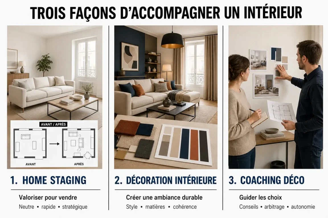 Home staging vierzon comparé à la décoration intérieure et au coaching déco