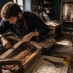 Formation ameublement decoration en atelier : CAP tapissier, tapissier et fauteuil ancien