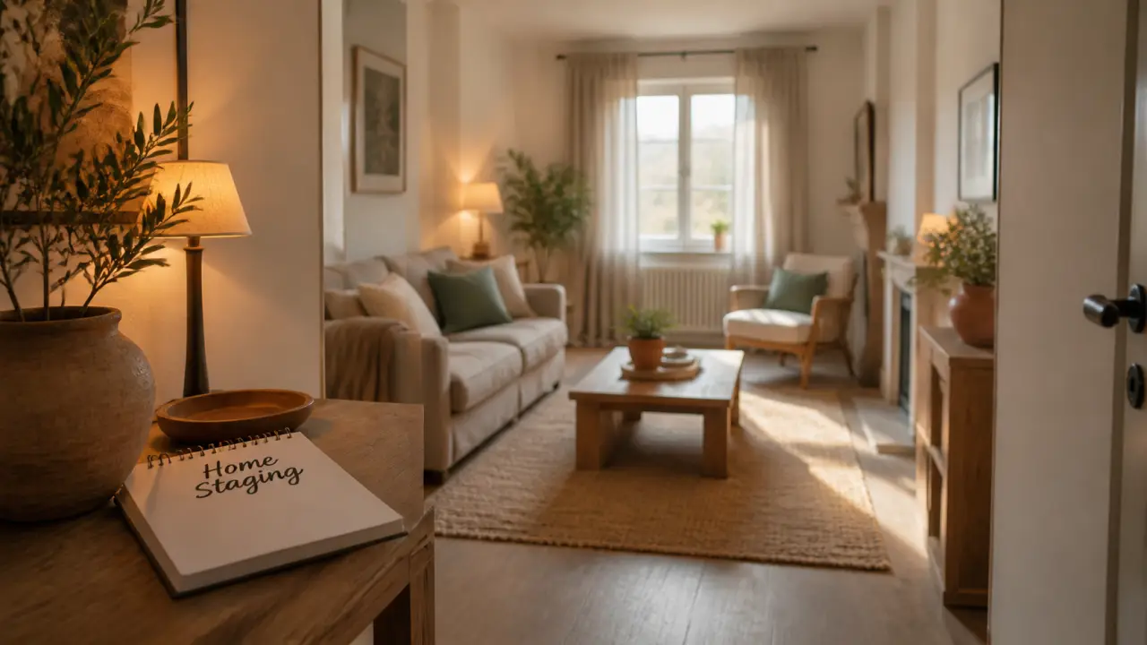 home staging vierzon : salon réorganisé pour la vente