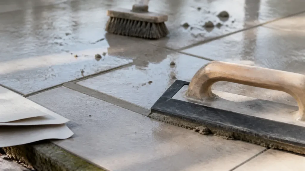 Joint de carrelage extérieur : 4 mm minimum pour éviter fissures et infiltrations