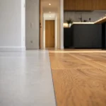 Jonction carrelage parquet sans barre de seuil avec joint souple fin