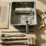 Pinceau pour peinture murale : pinceaux et rouleau pour mur