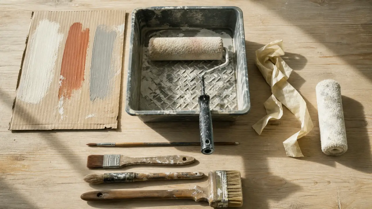 Pinceau pour peinture murale : pinceaux et rouleau pour mur
