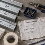 Rail pour placo R48 ou R70, montants M48 et M70, acier galvanisé