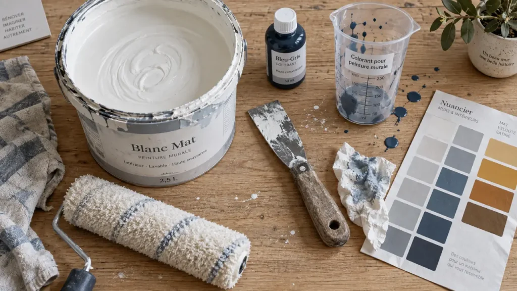 Colorant pour peinture murale : réussir une teinte sur mesure sans rater le mélange