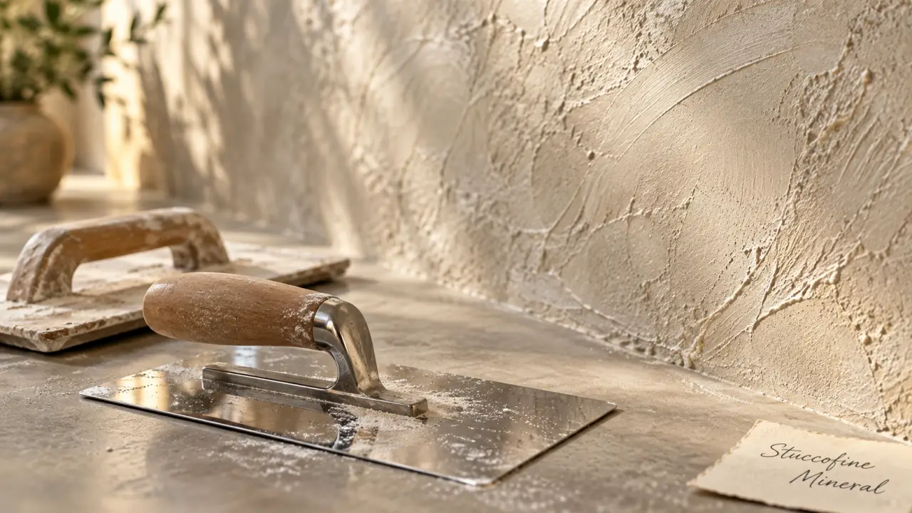 enduit décoratif stuccofine mineral avis : effet marbre sur mur intérieur