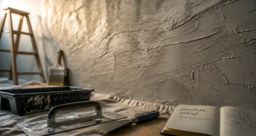 Peinture relief murale : 6 techniques pour sculpter vos murs et créer du caractère
