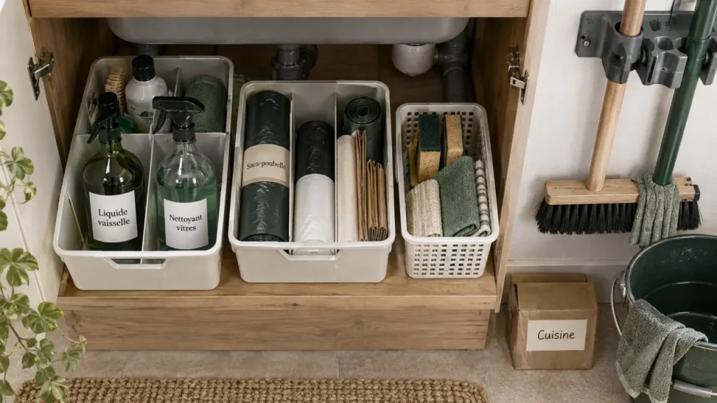 Ranger les produits ménagers en 5 zones sûres et faciles à utiliser