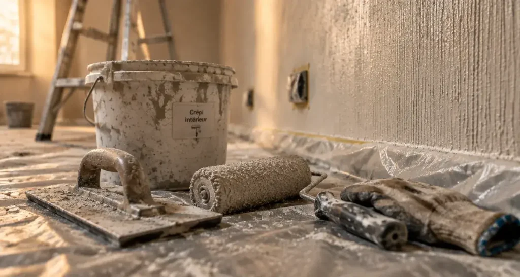 Crépi intérieur : l’erreur de séchage qui fissure la finition