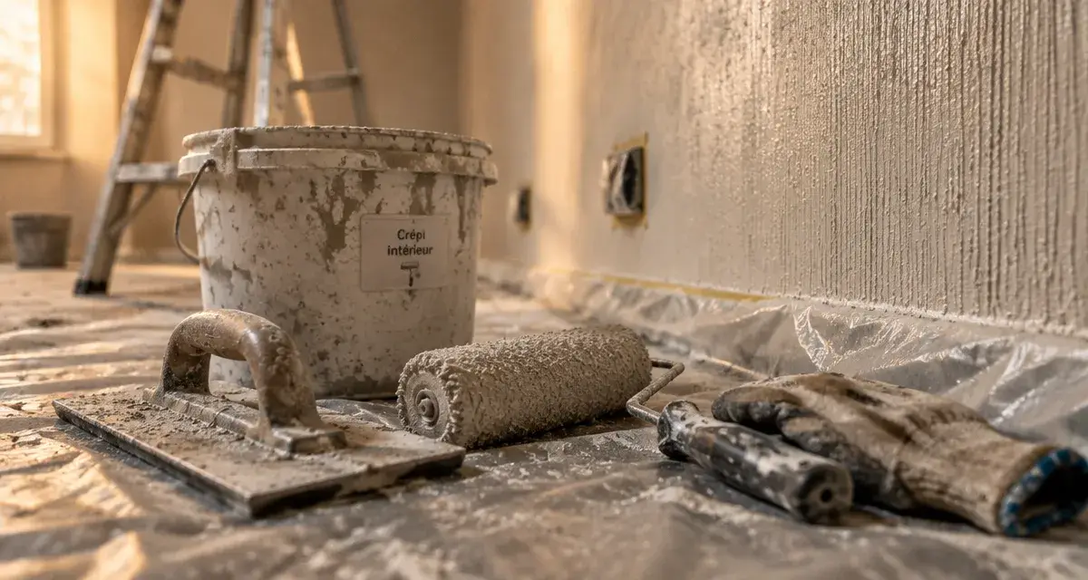 crepi interieur fissures dues au séchage encore humide