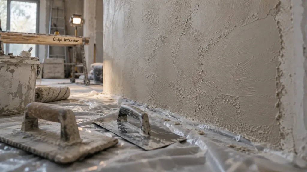 Crépi mural intérieur : l’humidité qui compromet la finition