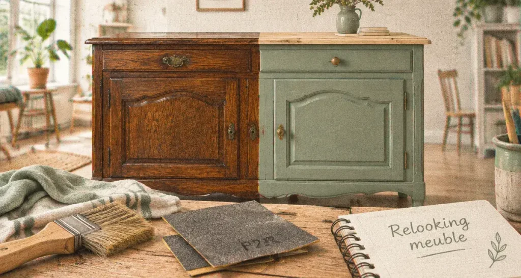 Relooking meuble avant/après : pourquoi la préparation fait la différence entre un rendu soigné et une peinture qui s’écaille
